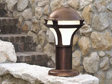 LOGGIA - Metal bollard light by Aldo Bernardi - view 2
